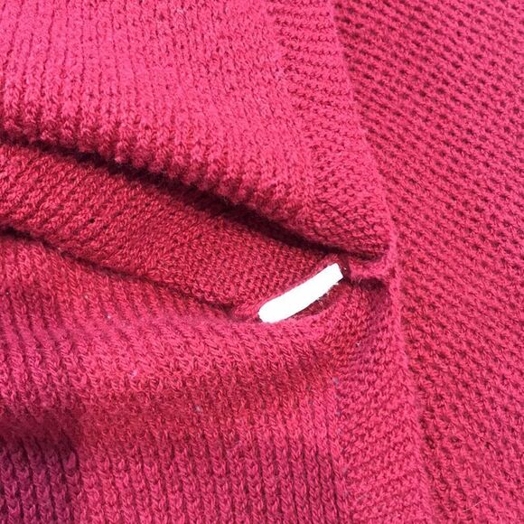 𝅺lucky Brand Red Lightweight Crowl Neck Sweater Small - Picture 5 of 5